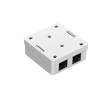 Розетка внешняя двойная EXEGATE SM2-RJ45-C6 RJ-45 кат.6 UTP Krone 110 EX292845RUS